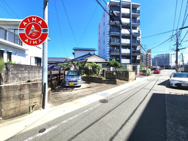 福岡市博多区諸岡5丁目第7-2区画（2号地）の前面道路含む現地写真|交通量も少ないです。