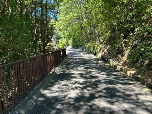 売土地　岐阜市岩田坂1丁目　223.5坪の前面道路含む現地写真
