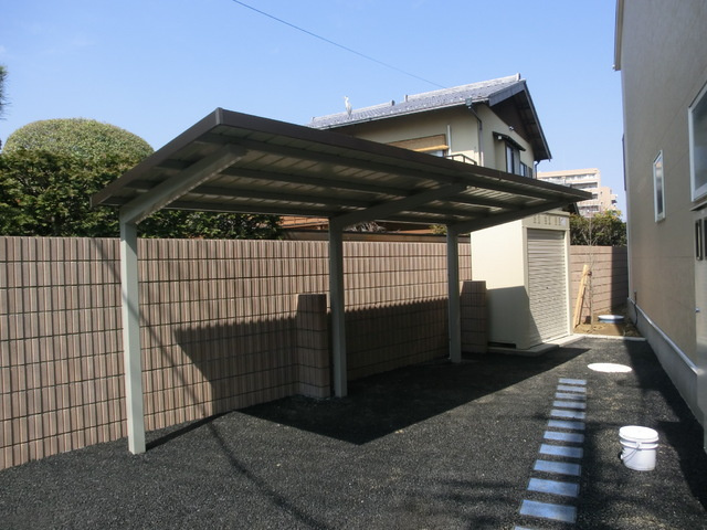 アドシール若柳Ⅰのその他共用部分|屋根付き駐輪場です。