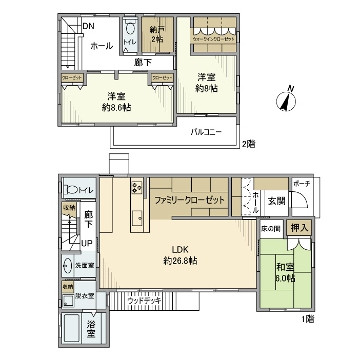五色園４丁目戸建の間取り