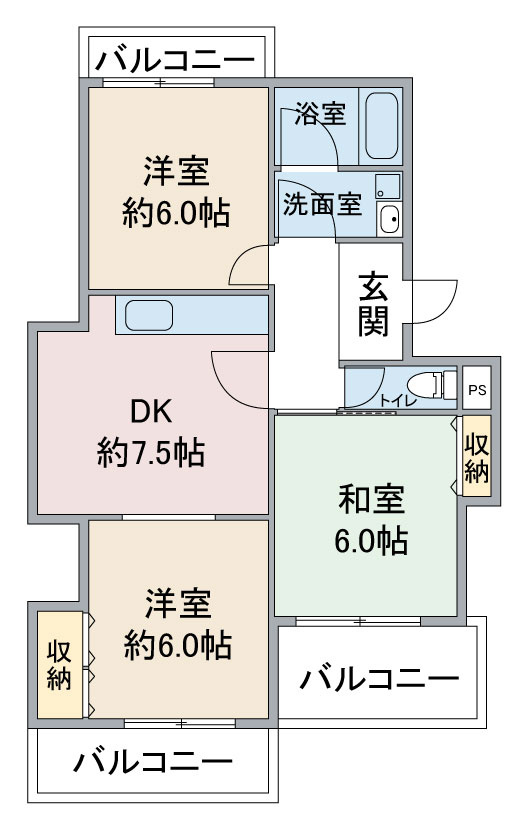 サンファミリア長久手Ⅰの間取り