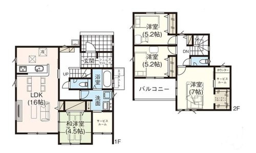 山形市浜崎2期【3号棟】の間取り|間取り図