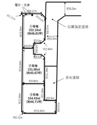 岡山市中区土田の土地図
