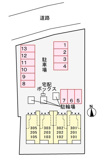 クレッシェンド石ヶ瀬　　刈谷市近郊の賃貸ならクラスホーム刈谷店の駐車場