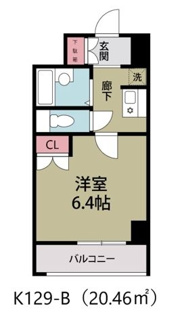【間取り】 | フォーラムビル(K-129)