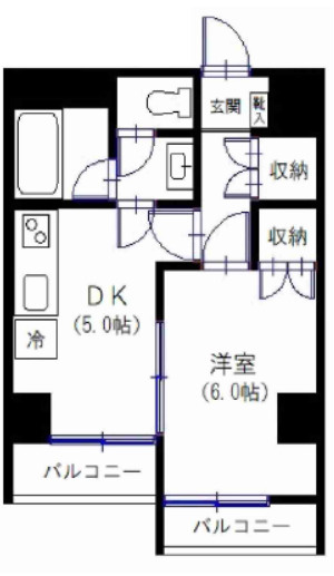大高ロイヤルマンションの間取り