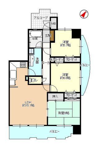 アパガーデンピア関屋の間取り