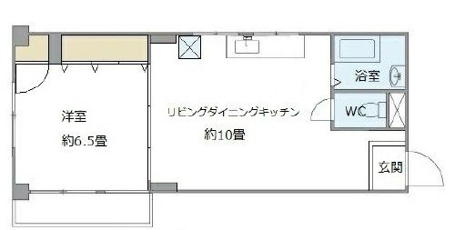 浅川コーポの間取り|間取りです。