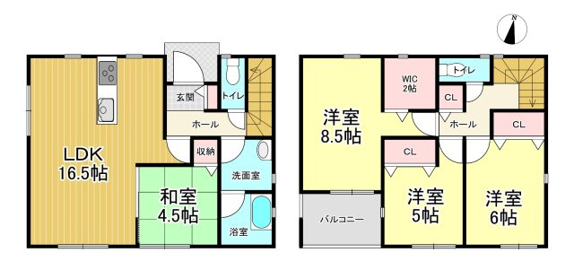 【間取り】 | クレイドルガーデン石巻市あゆみ野　第1　全５棟