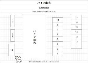 ハイツ山光の駐車場