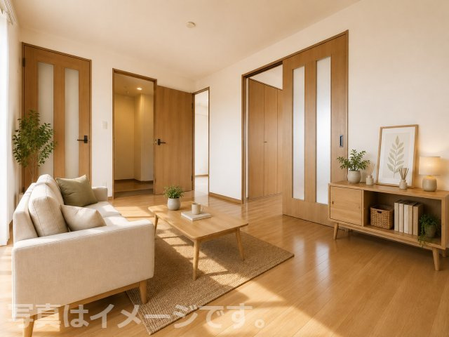 熊本市北区飛田２丁目のアパートの居間・リビング|※写真はイメージです。現況優先