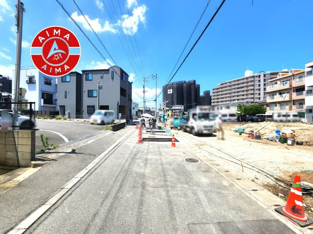 福岡市博多区南八幡町2丁目第1-4区画（2号地）の前面道路含む現地写真|日当たり良好です。