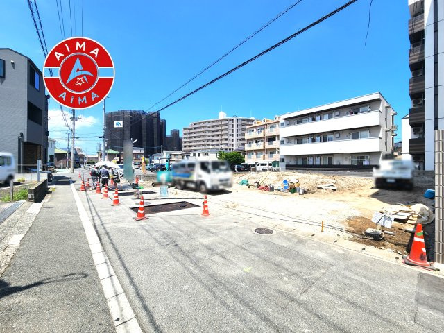 福岡市博多区南八幡町2丁目第1-4区画（2号地）の前面道路含む現地写真|交通量も少ないです。