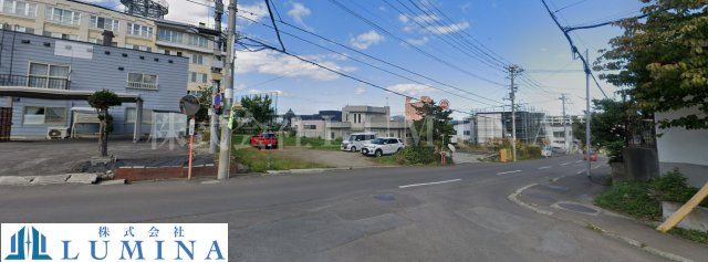 小樽市若竹町　売地の前面道路含む現地写真