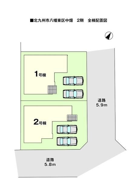 北九州市八幡東区中畑2期の区画図