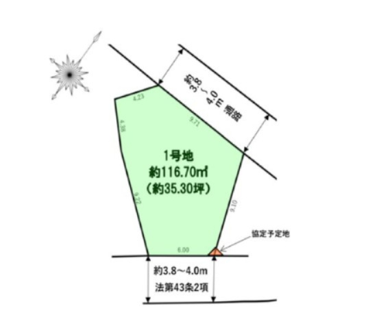 福岡市博多区板付2丁目第3-1区画（1号地）