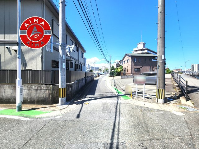 福岡市博多区板付2丁目第3-1区画（1号地）の前面道路含む現地写真|日当たり良好です。