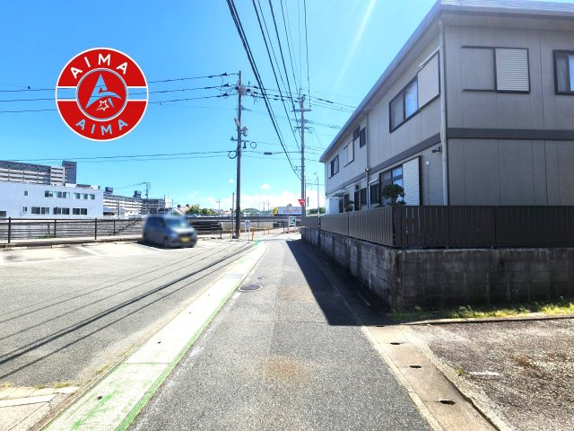 福岡市博多区板付2丁目第3-1区画（1号地）の前面道路含む現地写真|前面道路です。
