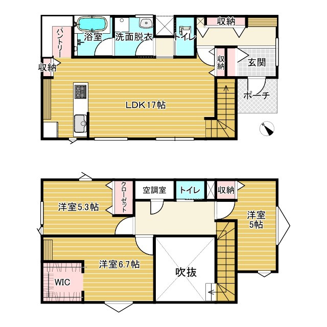 東根市中央4丁目の間取り