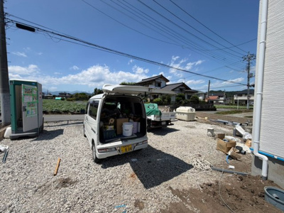 【前面道路含む現地写真】 | 安中市松井田二軒在家　新築住宅