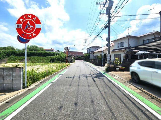 福岡市南区曰佐3丁目第3-2区画（1号地）の前面道路含む現地写真|前面道路です。
