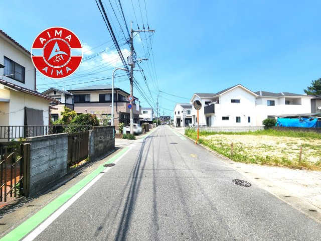 福岡市南区曰佐3丁目第3-2区画（2号地）の前面道路含む現地写真|日当たり良好です。