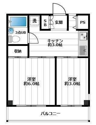 中銀南長崎マンシオンの間取り