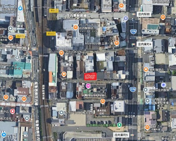 庄内東町　売土地の地図