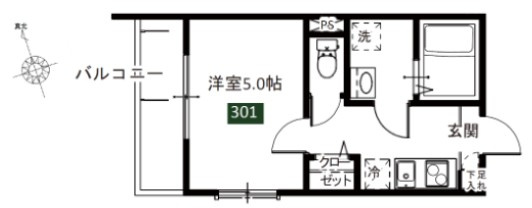 【間取り】 | メルディア八広6丁目Ⅶ
