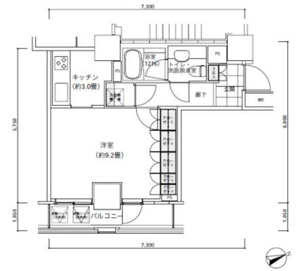 【間取り】 | パークキューブ愛宕山タワー