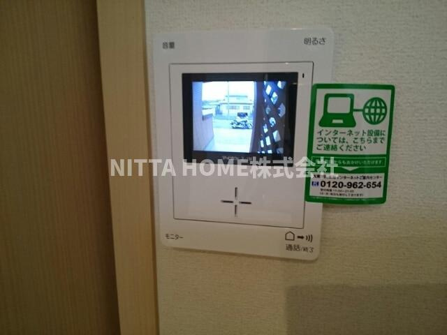 プレッソ愛宕Ｂのセキュリティ|モニタ付きインターホンを完備★