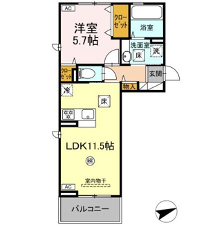 【間取り】 | D-ROOM松橋駅前 | 【D-ROOM松橋駅前】