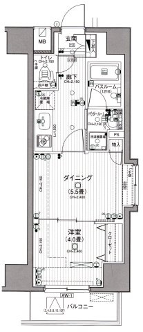 日神デュオステージ浅草の間取り