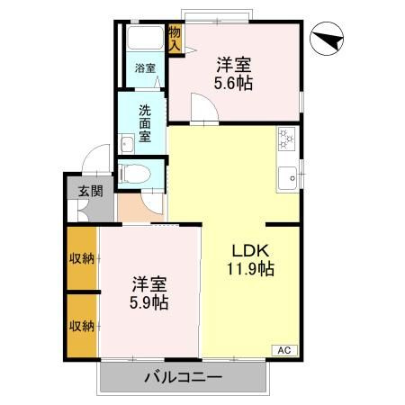 【間取り】 | フレグランスガーデン　B棟