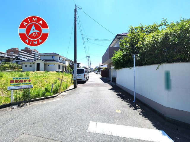 福岡市西区豊浜2丁目第2-3区画（2号地）の前面道路含む現地写真|日当たり良好です。