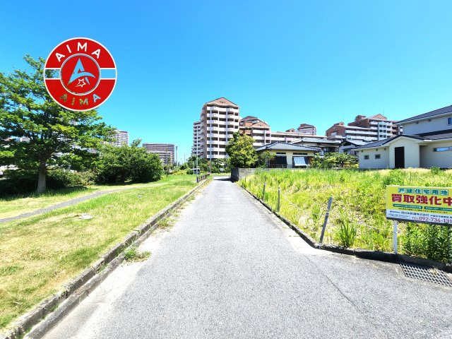 福岡市西区豊浜2丁目第2-3区画（2号地）の前面道路含む現地写真|前面道路です。
