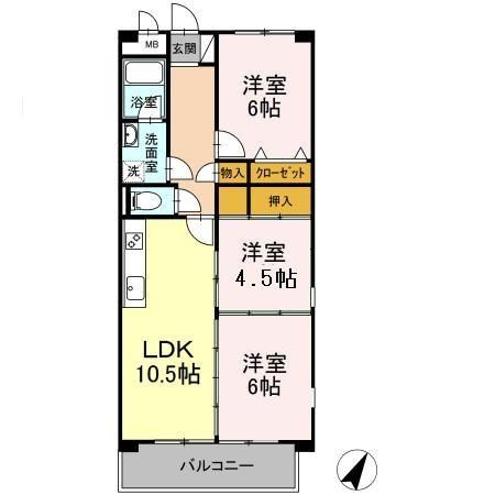 フロンティア・ウィン の間取り