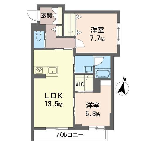シャーメゾンMⅡの間取り