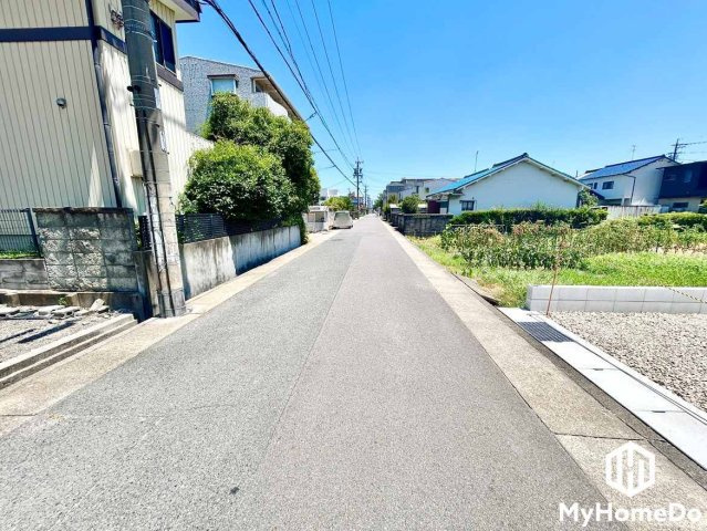 北区中味鋺　2期の前面道路含む現地写真