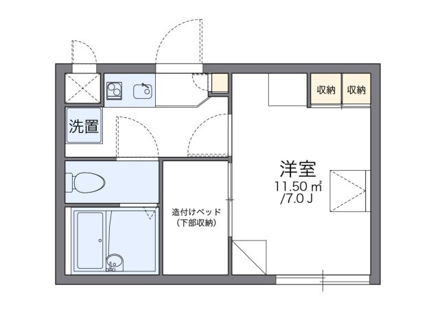 レオパレスシャルマン富士見の間取り