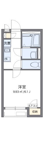 クレイノＰＯＰ花田の間取り|代表的な間取のため実際の間取とは異なる場合があります