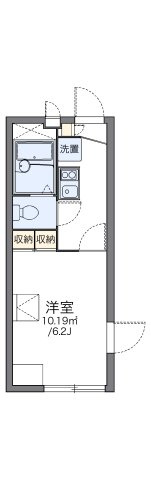レオパレスひばりの間取り