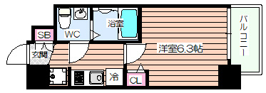 【間取り】 |  エグゼ大阪BAYCITY
