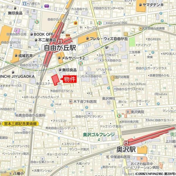 Ｂｒｉｌｌｉａ自由が丘の地図