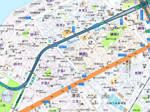 【地図】 |  エグゼ大阪BAYCITY