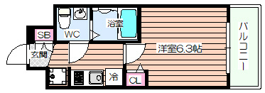 【間取り】 |  エグゼ大阪BAYCITY