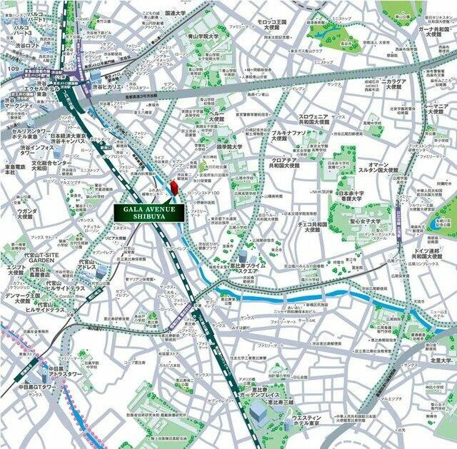 ガーラ・アヴェニュー渋谷の地図