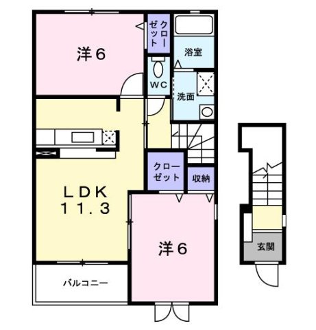 グランツファインの間取り
