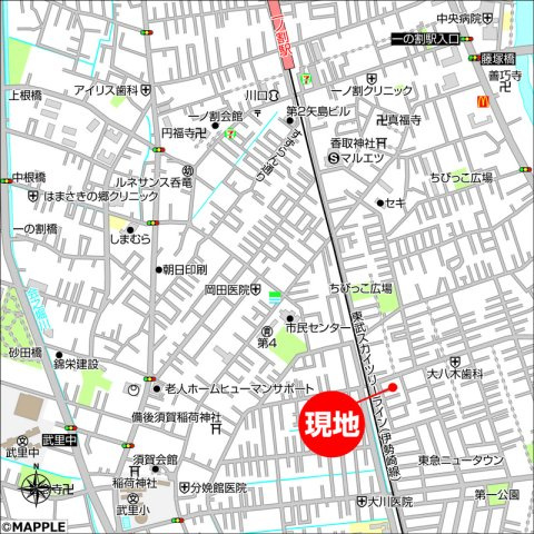 備後東８丁目戸建のその他|地図