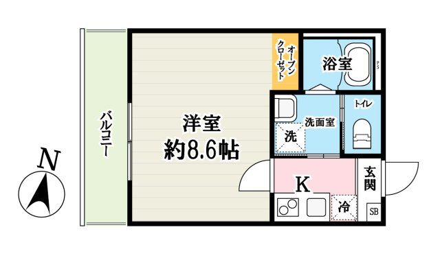 (仮称)キャメル吉川5Bの間取り
